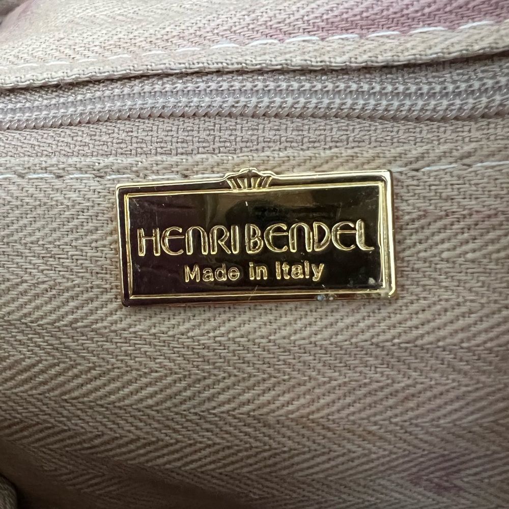 Henri Bendel Vintage Drawstring Croc-embossed Tapestry Backpack - Picture 14 of 16
